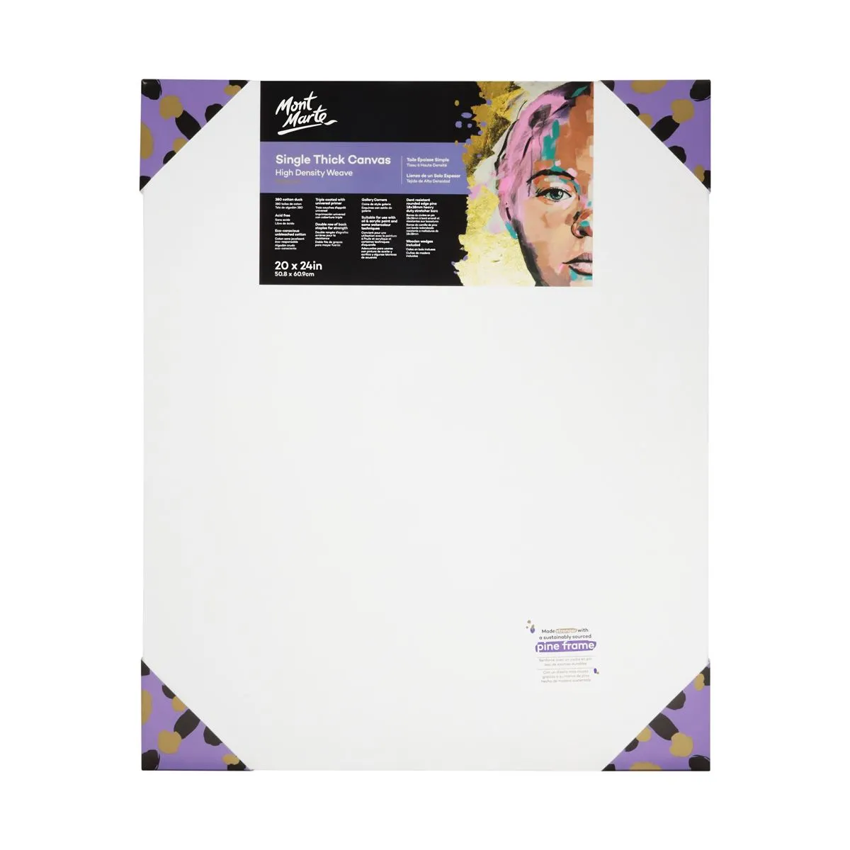 Mont Marte Premium Canvas Single Thick 50.8x60.9cm