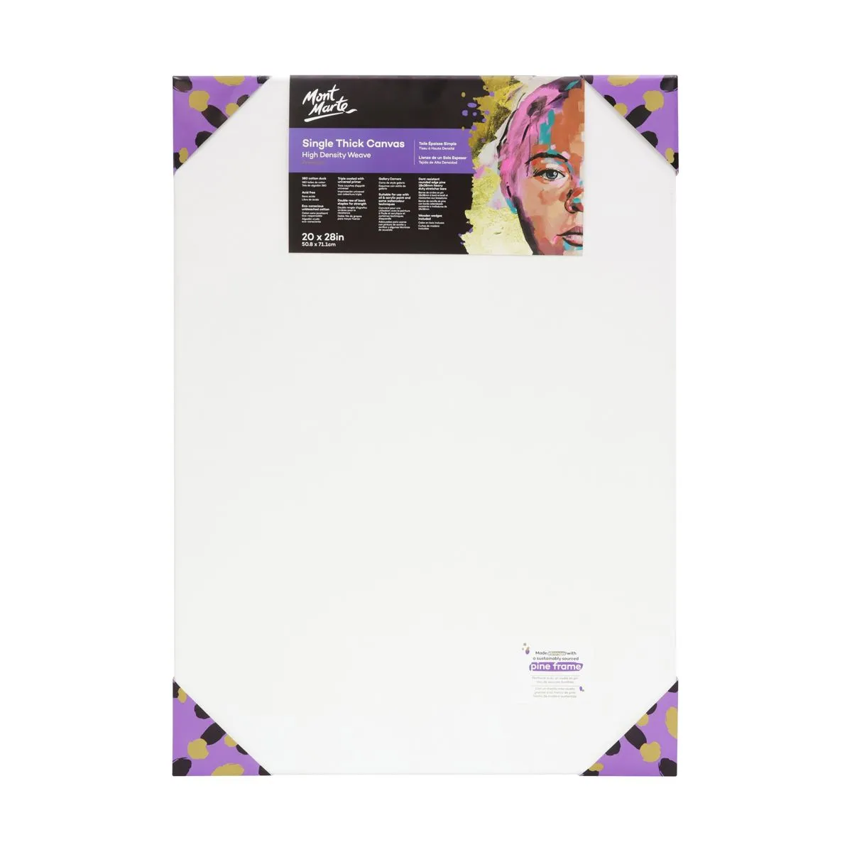 Mont Marte Premium Canvas Single Thick 50.8x71.1cm