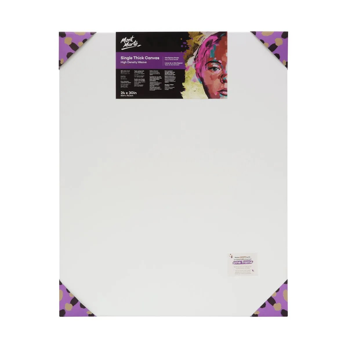 Mont Marte Premium Canvas Single Thick 60.9x76.2cm