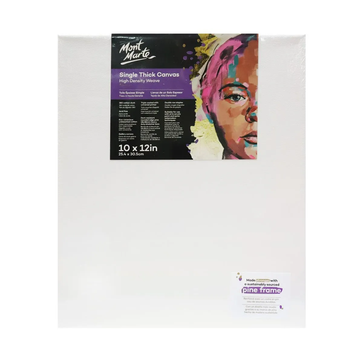 Mont Marte Premium Canvas Single Thick 25.4x30.5cm