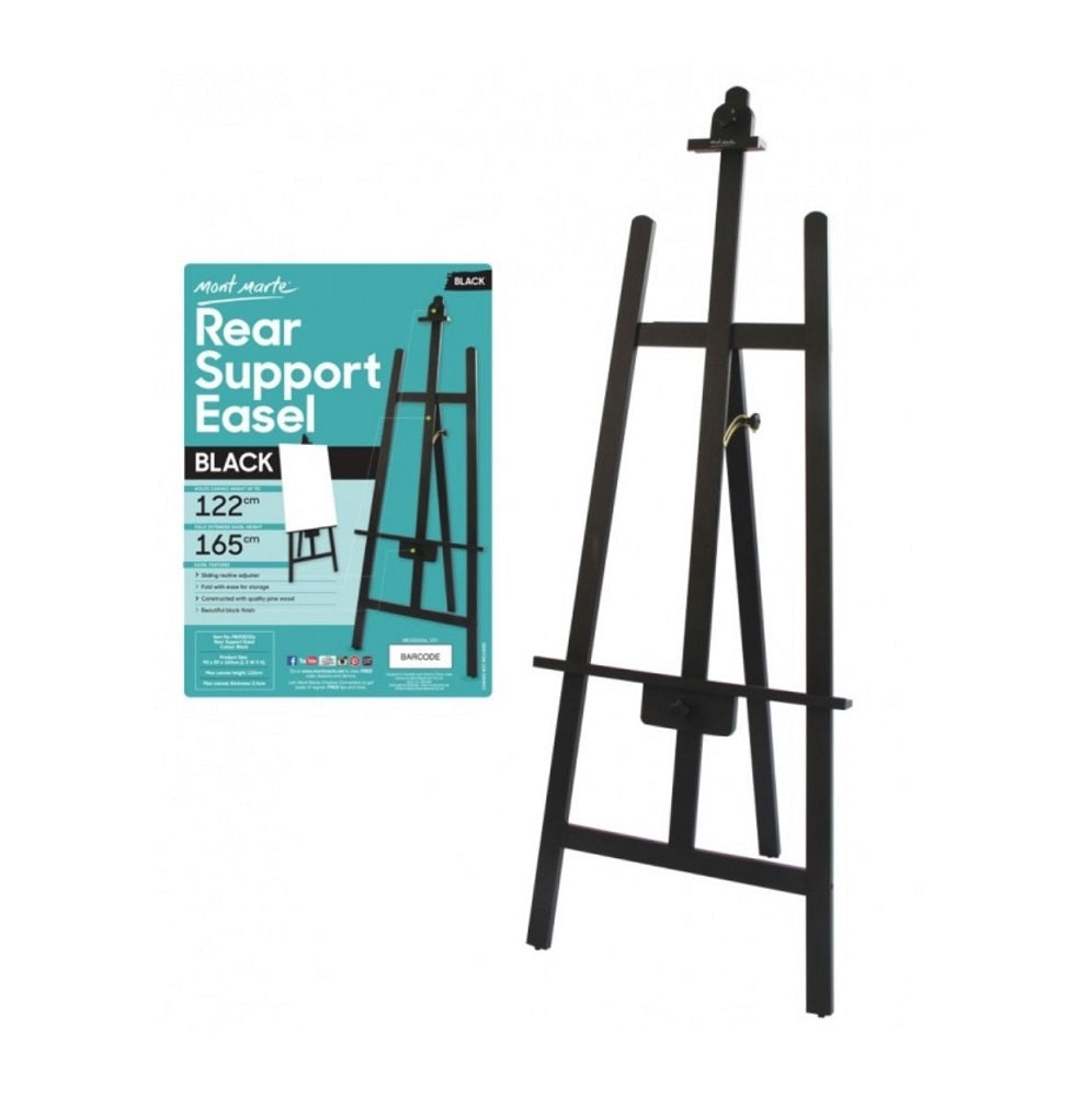 Mont Marte Rear Support Easel Black