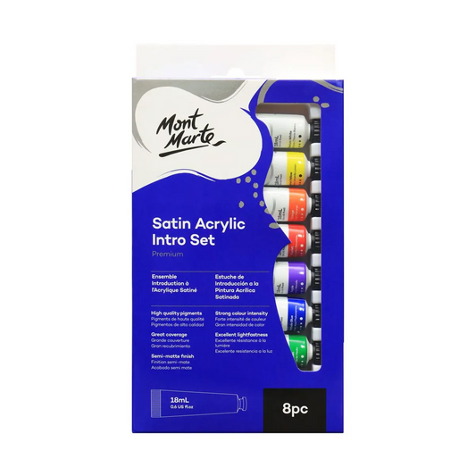 Mont Marte Satin Acrylic Intro Set 8pce x 18ml