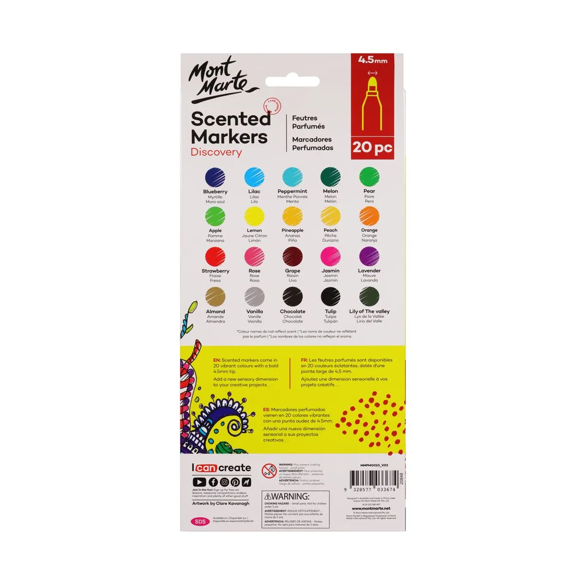 Mont Marte Scented Markers 20pce