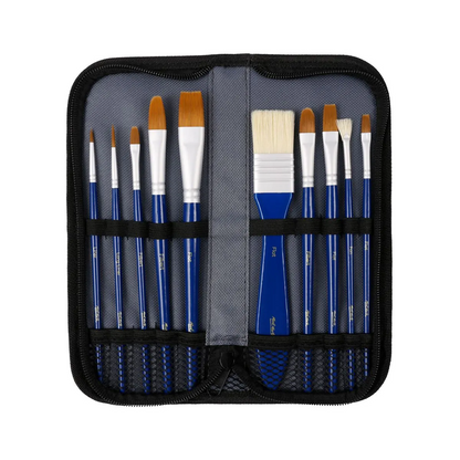 Mont Marte Signature Brush Set in Wallet 11pc - Gouache