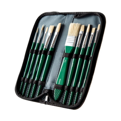 Mont Marte Signature Brush Set in Wallet 11pc - Oil