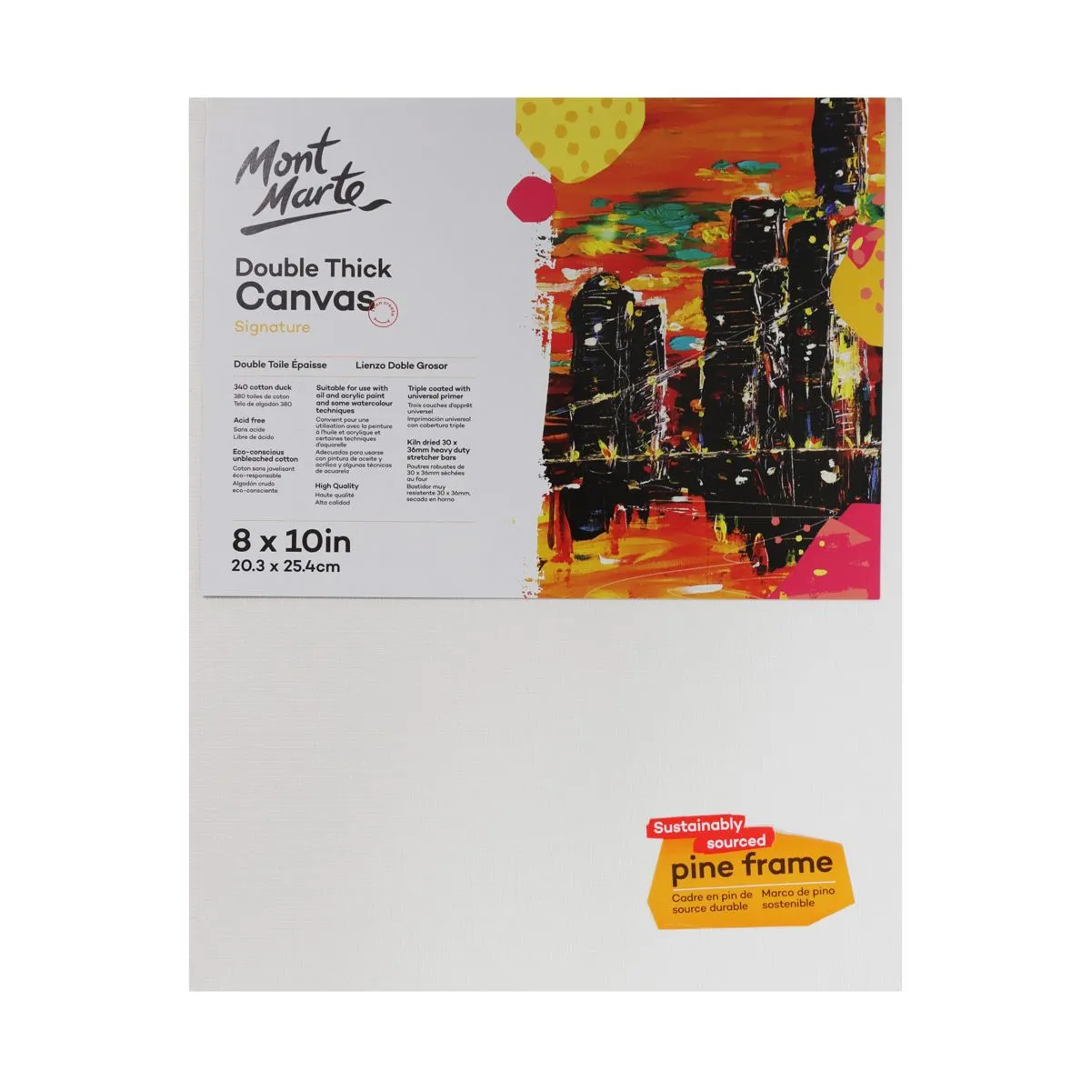 Mont Marte Signature Canvas Double Thick 20.3x25.4cm