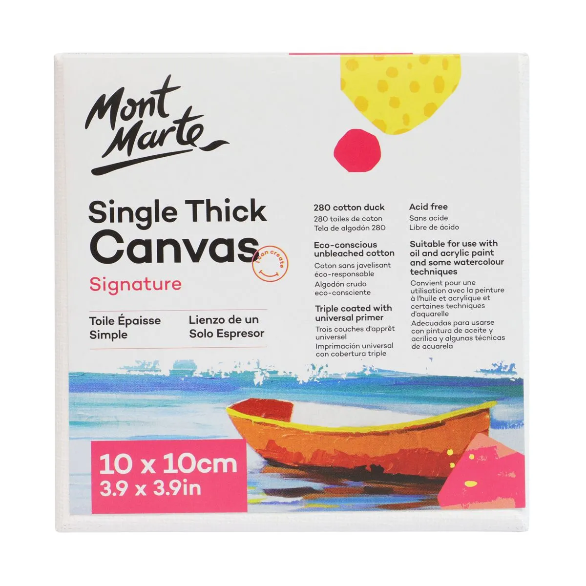 Mont Marte Signature Canvas Single Thick 10x10cm