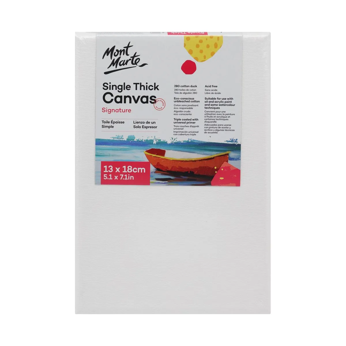 Mont Marte Signature Canvas Single Thick 13x18cm