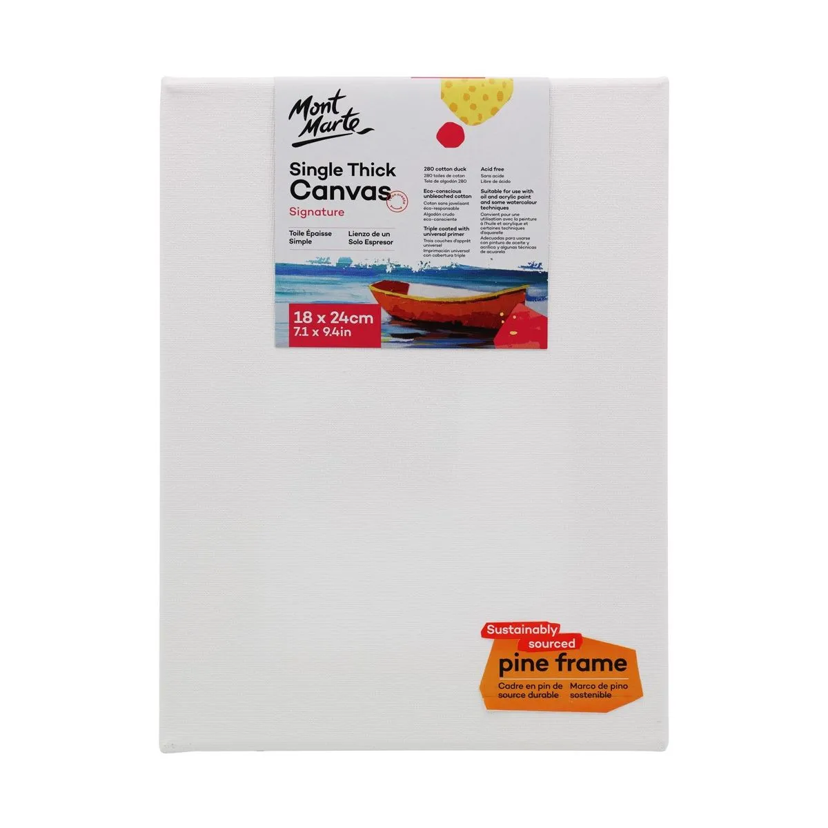 Mont Marte Signature Canvas Single Thick 18x24cm