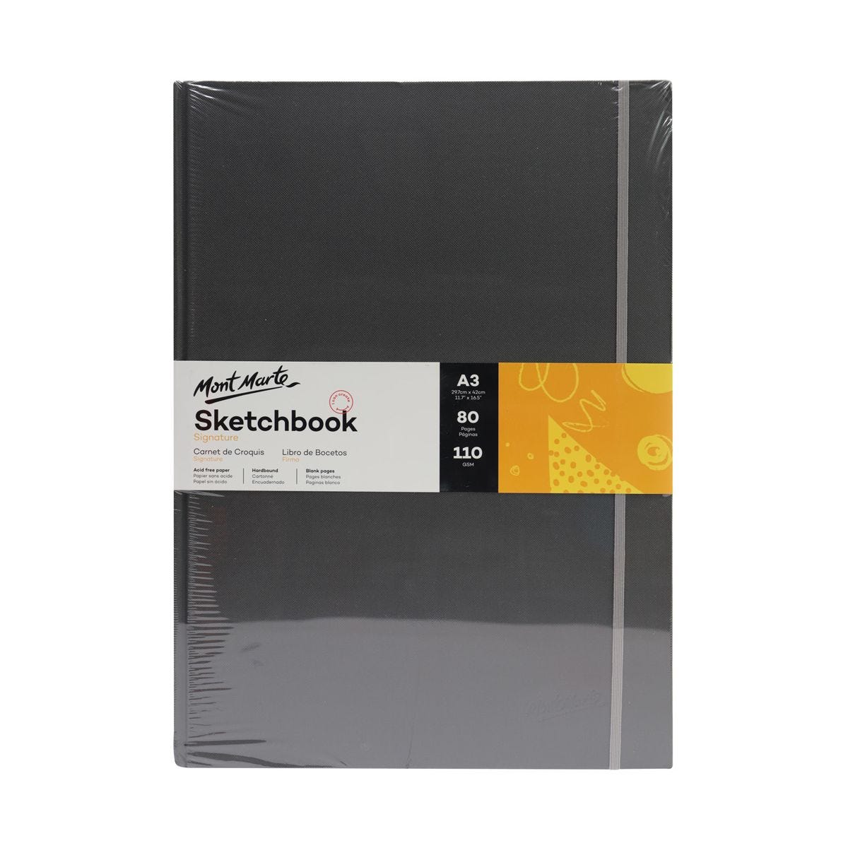 Mont Marte Signature Hardbound Sketch Book 110gsm A3