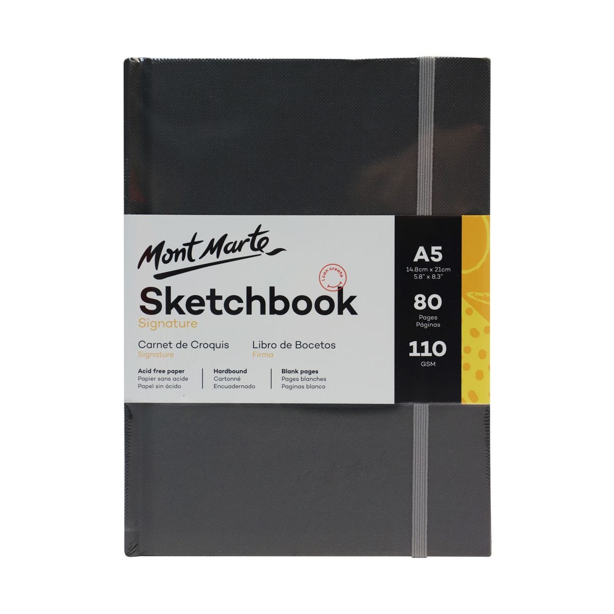 Mont Marte Signature Hardbound Sketch Book 110gsm A5