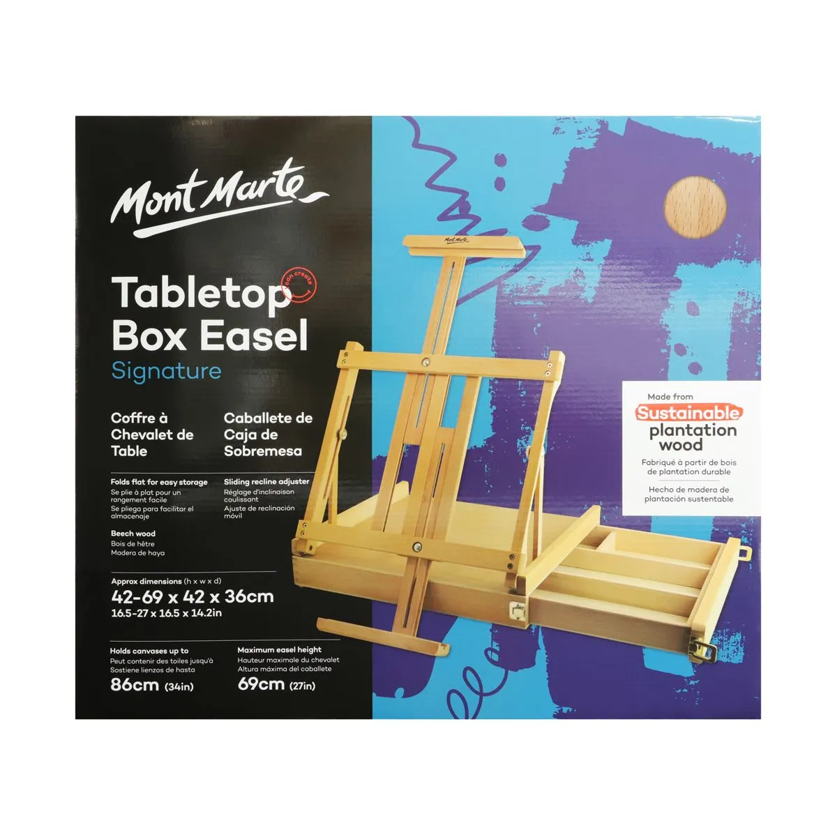 Mont Marte Signature Tabletop Easel with Drawer