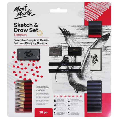 Mont Marte Sketch and Draw Set 18pce