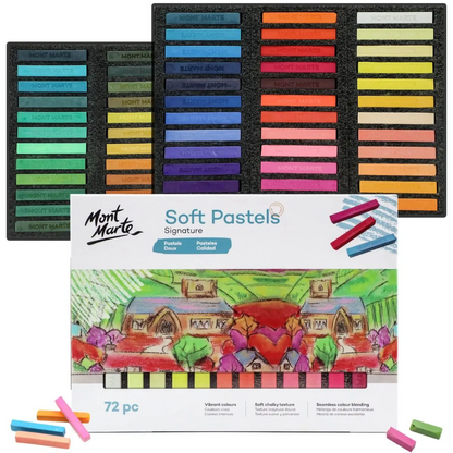 Mont Marte Square Soft Pastels 72pc