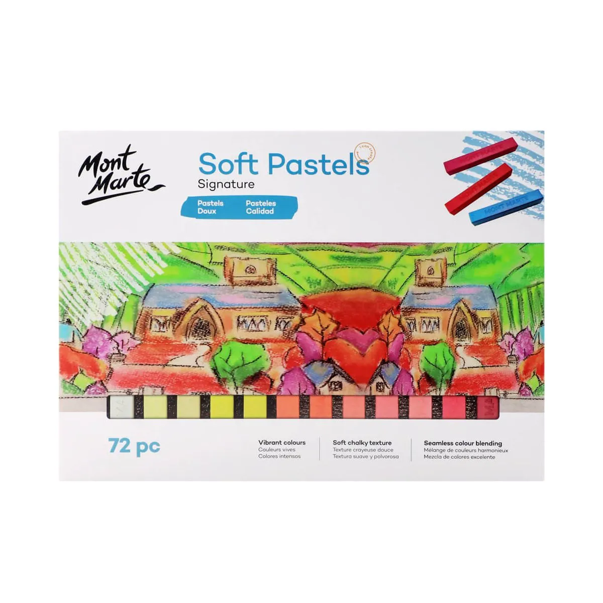 Mont Marte Square Soft Pastels 72pc