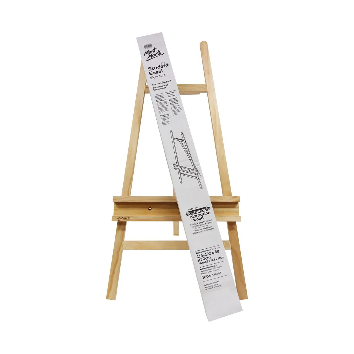 Mont Marte Student Easel - Pine 122cm