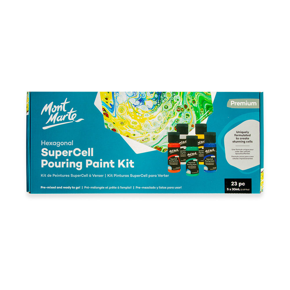 Mont Marte SuperCell Pouring Paint Kit 23pc - #product_vendor