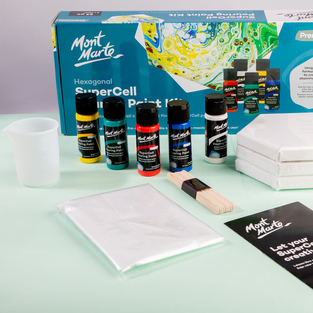 Mont Marte SuperCell Pouring Paint Kit 23pc - #product_vendor