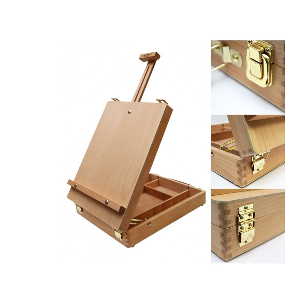 Mont Marte Tabletop Box Easel Medium Beech Wood