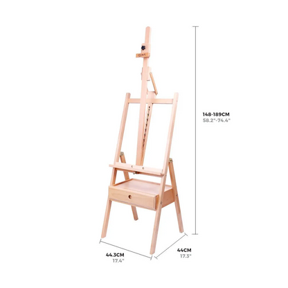 Mont Marte Tilting Box Floor Easel Beech