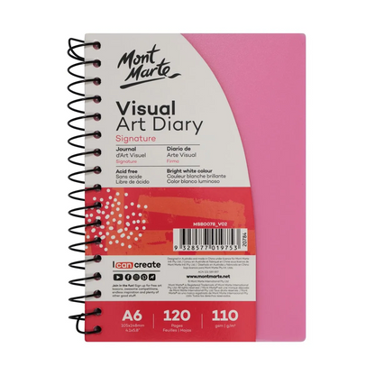 Mont Marte Visual Art Diary Polyprop Coloured Cover