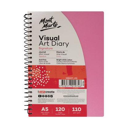 Mont Marte Visual Art Diary Polyprop Coloured Cover