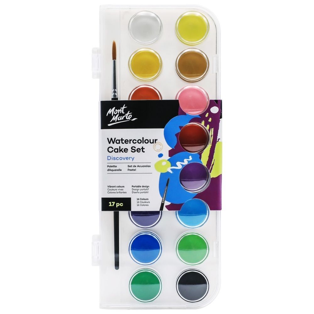 Mont Marte Watercolour Cake Set 17pc