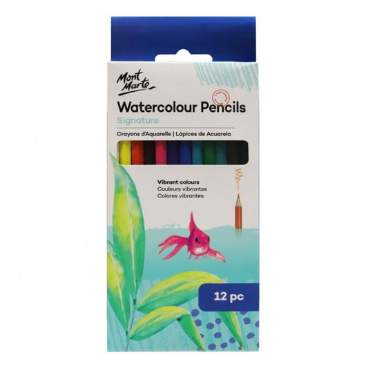 Mont Marte Watercolour Pencils 12pce