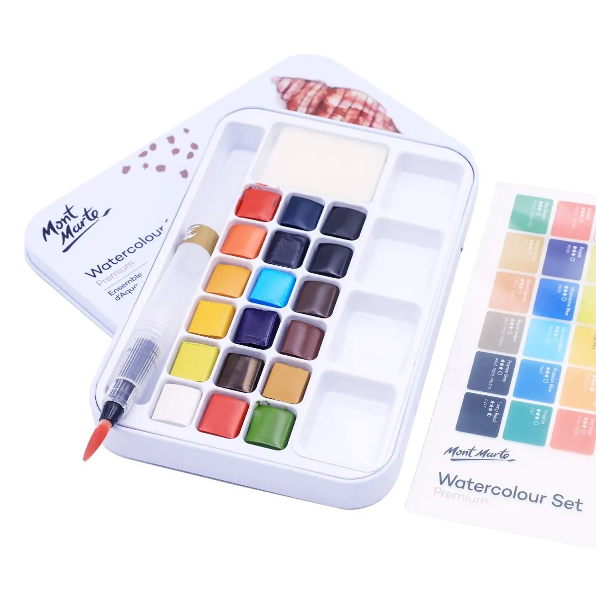 Mont Marte Watercolour Set in Tin 21pc