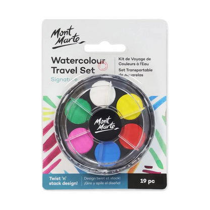 Mont Marte Watercolour Travel Set 18pce