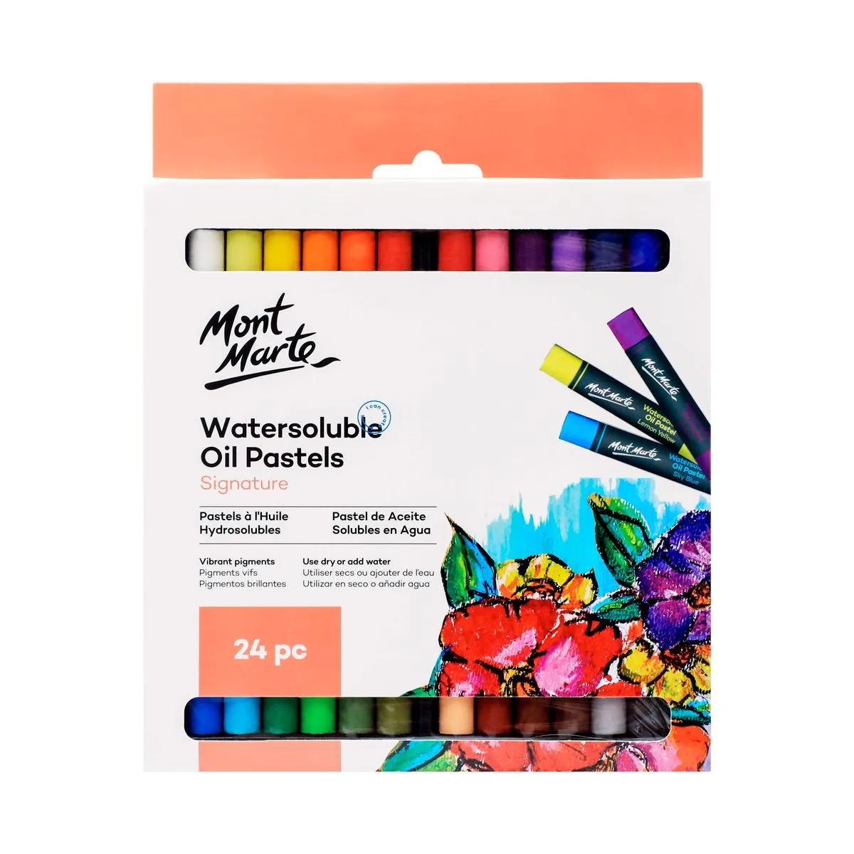 Mont Marte Watersoluble Oil Pastels 24pc