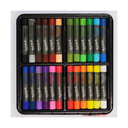 Mont Marte Watersoluble Oil Pastels 24pc in Tin Box