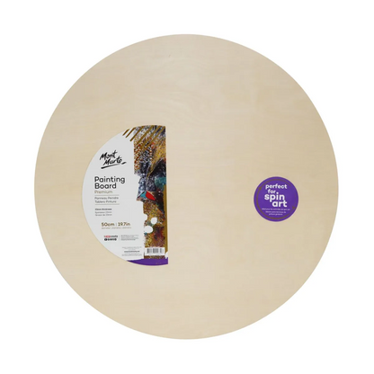 Mont Marte Wooden Painting Board Round 50cm