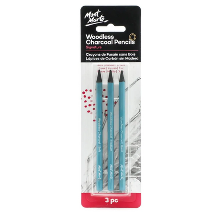 Mont Marte Woodless Charcoal Pencils 3pce