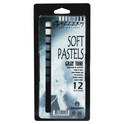 Mungyo Soft Pastels set of 12 Greytones