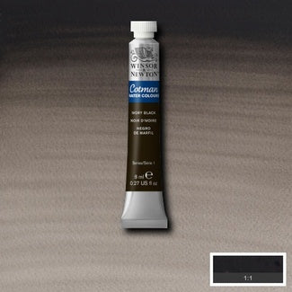 Winsor and Newton Cotman Watercolour 8ml IVORY BLACK