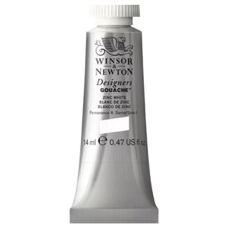 Winsor and Newton Designers Gouache 14ml S1 Zinc White