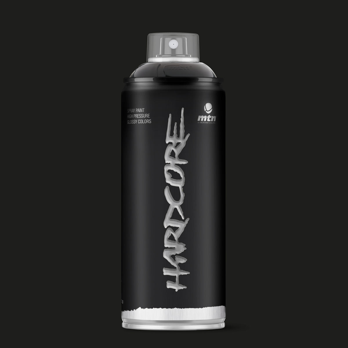 MTN Hardcore Gloss Spray Paint 400ml RV-9011 Black