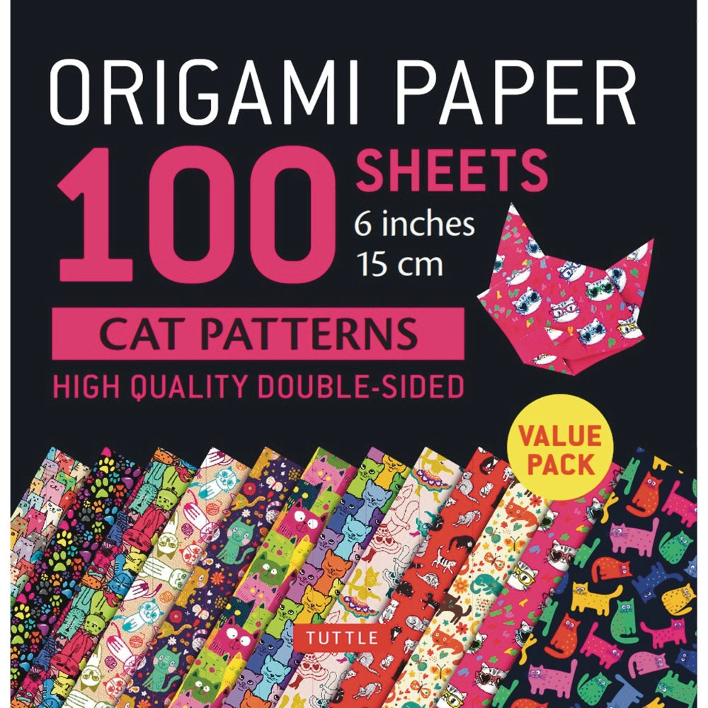 Origami Paper 100 sheets Cat Patterns