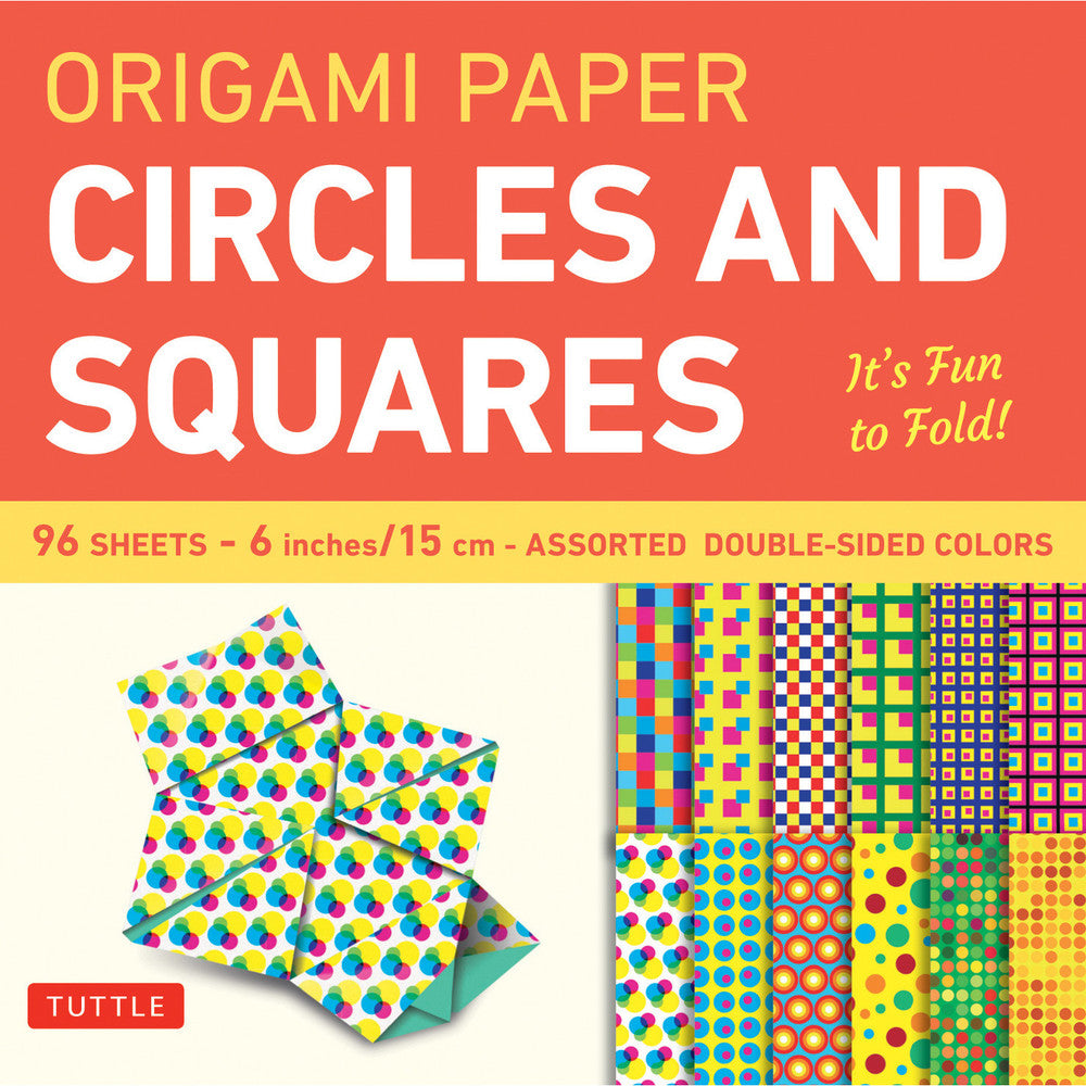 Origami Paper 15 x 15cm - Circles and Squares