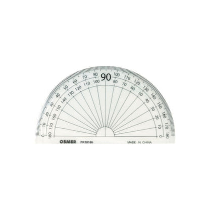 Osmer 180 Degree 10cm Protractor