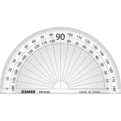 Osmer 180 Degree 10cm Protractor