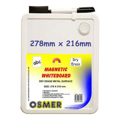 Osmer Magnetic Whiteboard 278 x 216mm