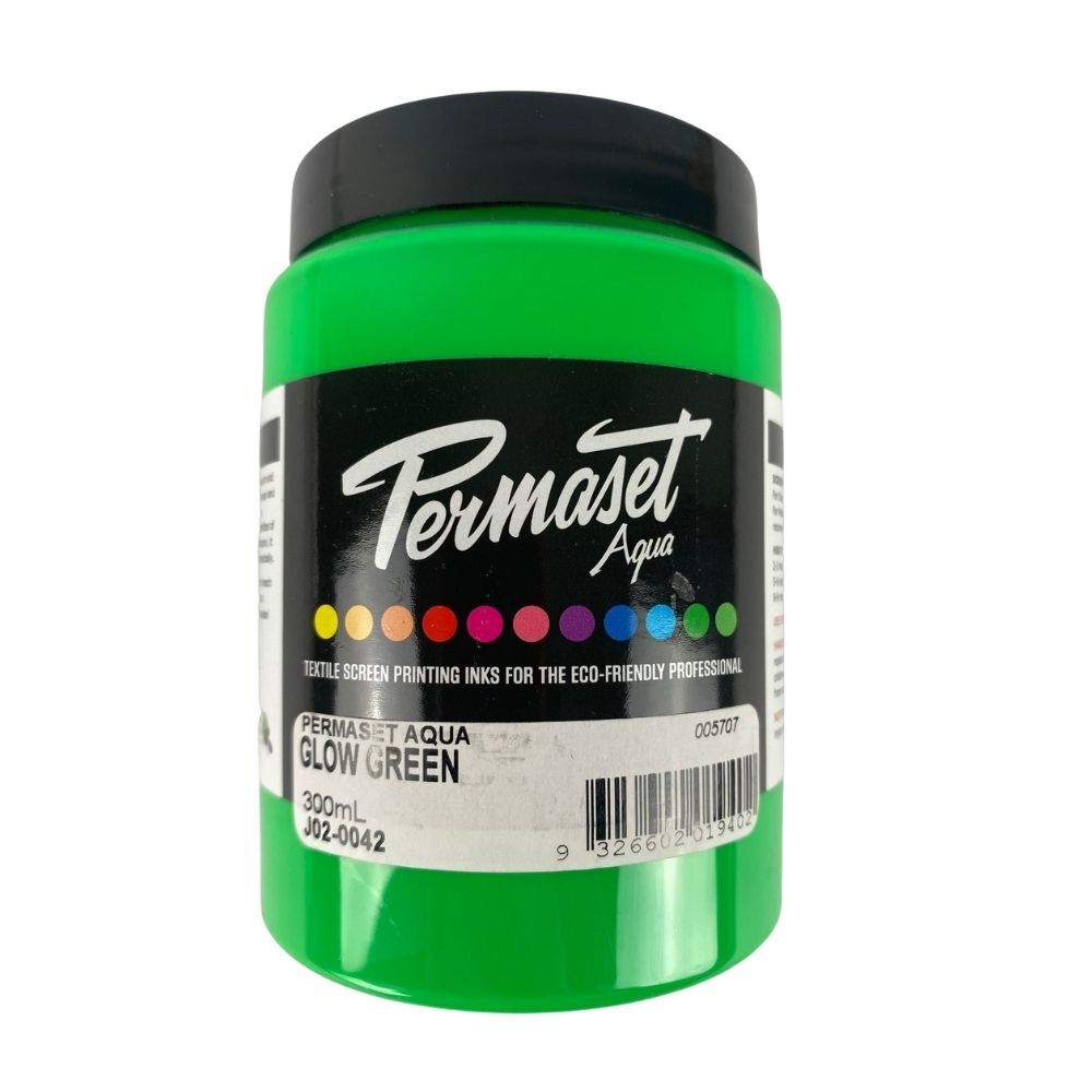 Permaset AQUA Fabric Ink 300ml Glow Green