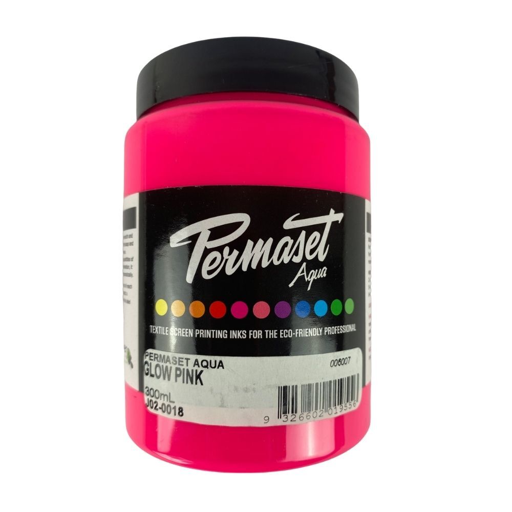 Permaset AQUA Fabric Ink 300ml Glow Pink