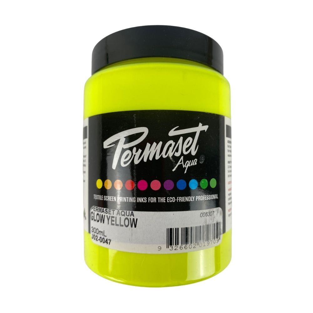 Permaset AQUA Fabric Ink 300ml Glow Yellow