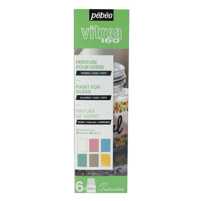 PEBEO Vitrea 160 Discovery Set Pastel 6 x 20ml - Pebeo