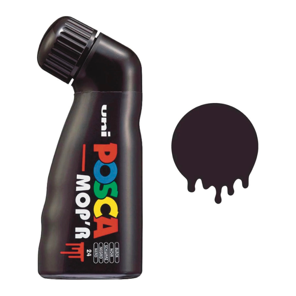 POSCA MOP-R ROUND TIP 3-19mm BLACK