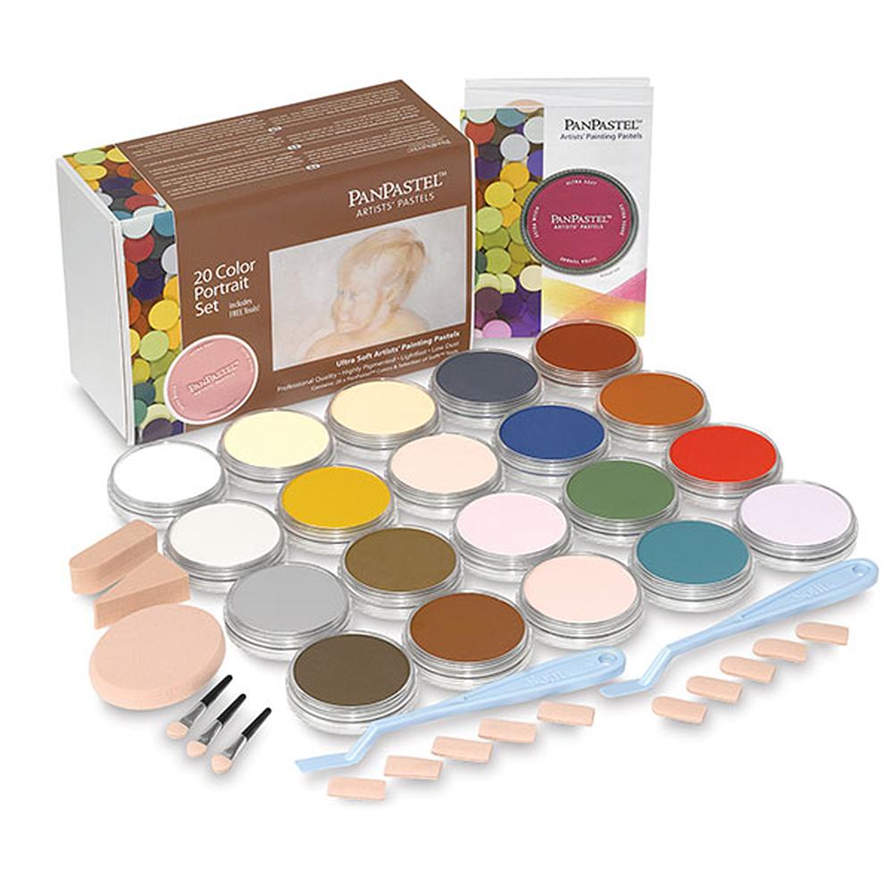 PanPastel Set of 20 with Sofft Tools - Portrait Colours