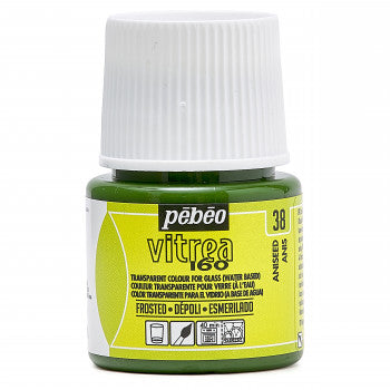 Pebeo Vitrea 160 Glass Paint 45ml - Frosted 38 Aniseed